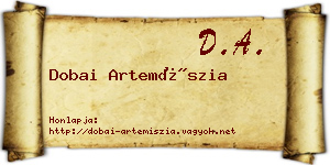 Dobai Artemíszia névjegykártya